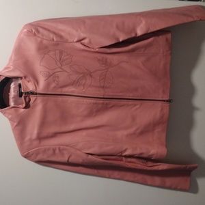 600WEST PINK LEATHER JACKET SIZE 8